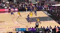 هنرنمایی لبرون جیمز در بازی مق...