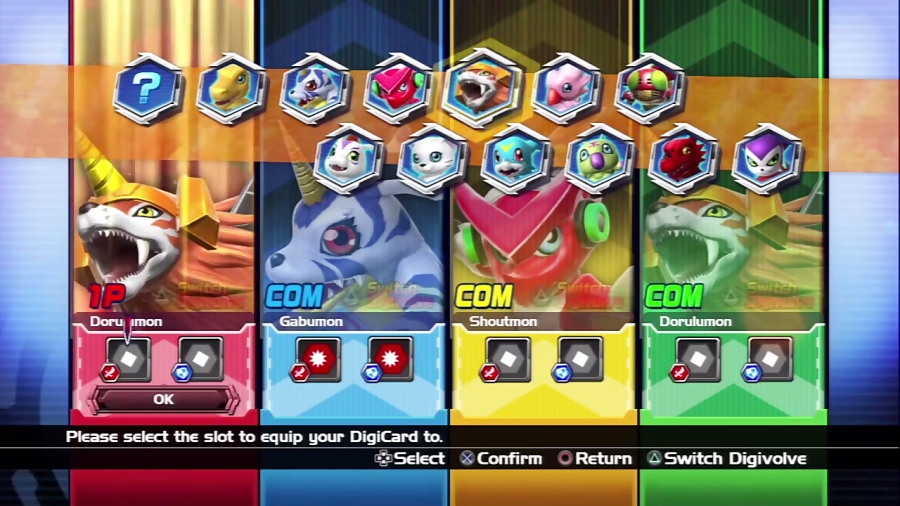 Digimon All - Star Rumble All Characters PS3