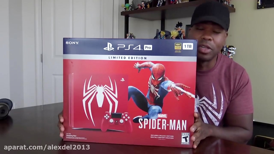 جعبه گشایی کنسول زیبای PS4 Pro LIMITED EDITION طرح مرد عنکبوتی