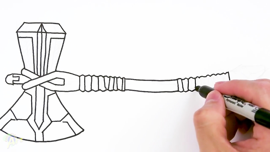 How to Draw Thor's Stormbreaker