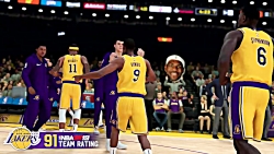 NBA 2K19 - Lakers Team Rating (لس انجلس لیکرز) #لبرون جیمز #اینگرام