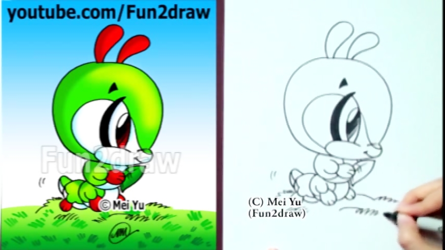 Easy Cartoon Drawings - How to Draw a Caterpillar - Drawing Step by Step Easy Cartoon Drawings - How to Draw a Caterpillar - Drawing Step by Step