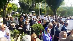 تجمع بازنشستگان جلوی سازمان بر...