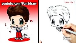 How to draw Louis Tomlinson from 1Direction - BUBBA - Folioscope