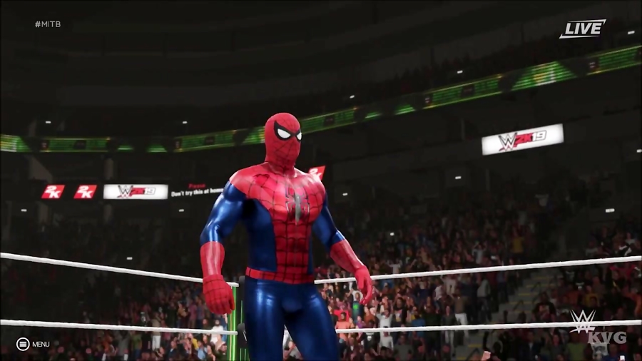 کشتی کج مرد عنکبوتی و ونوم در WWE 2K19