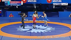 کسب مدال برنز کشتی آزاد توسط ح...