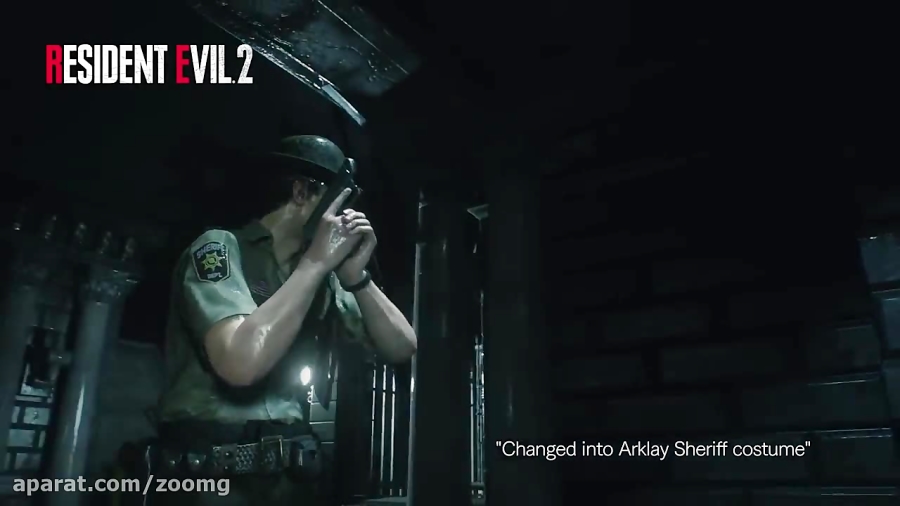 تریلر پوشش Arklay Sheriff لیون در بازی Resident Evil 2 Remake - زومجی