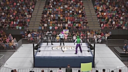 کشتی کج بتمن و جوکر در WWE 2K1...