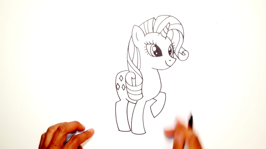 How To Draw Rarity Step By Step