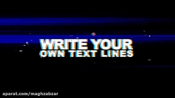 پروژه افترافکت تیزر تبلیغاتی و...