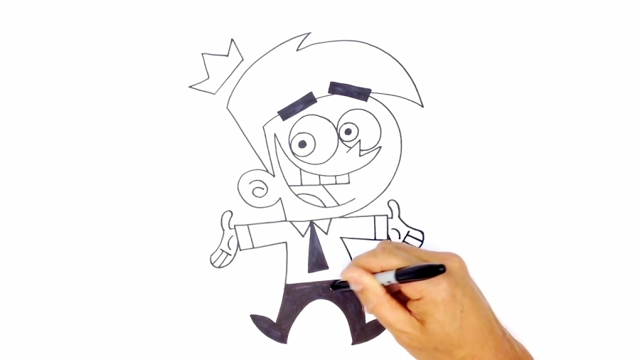 How to Draw Cosmo | Fairly Odd Parents