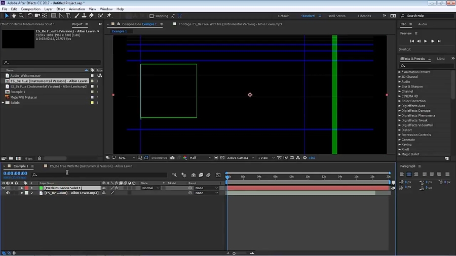After Effects Tutorial Create Music Driven Graphics with Sound Keys