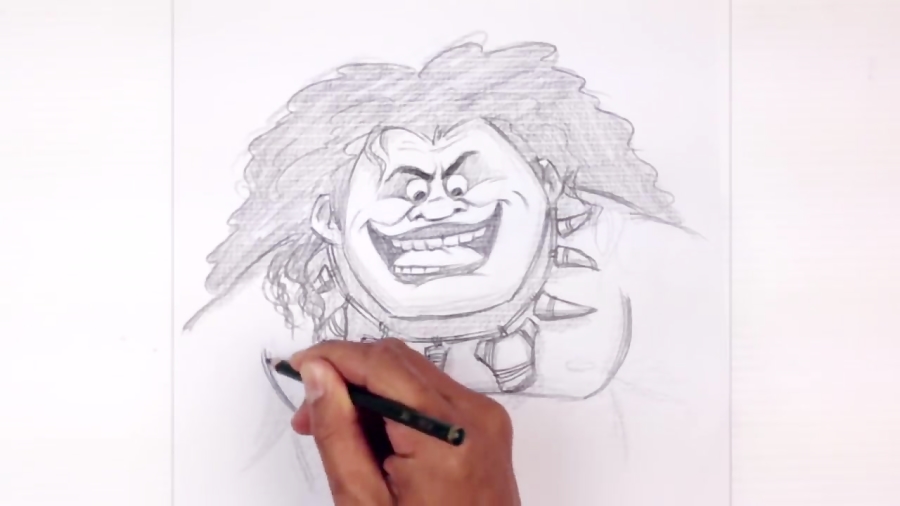 Learn How to Draw Maui from Moana Moana Step by Step  Drawing Tutorials