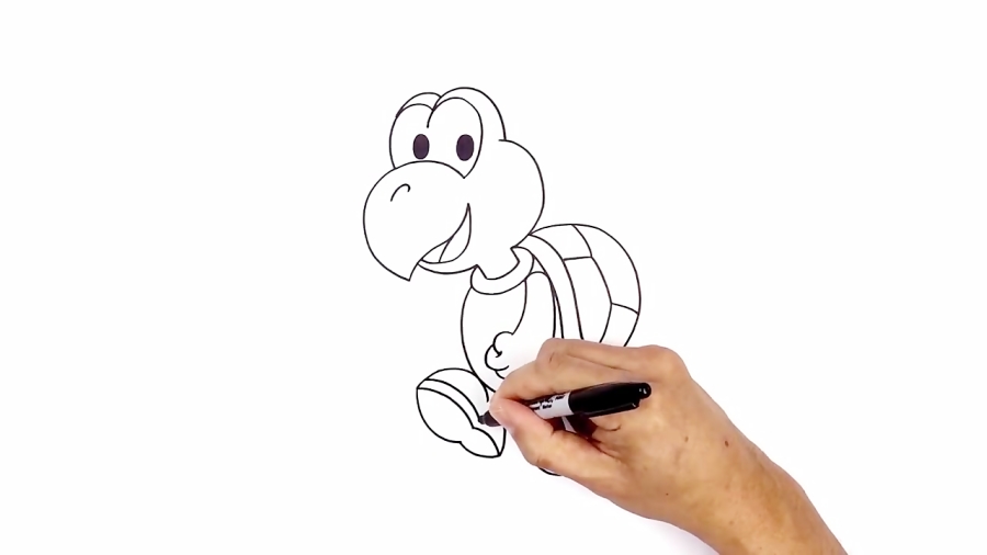 how to draw koopa troopa