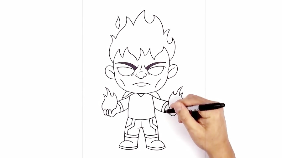 How To Draw Firestorm Art Tutorial