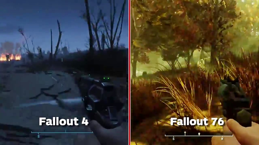 Fallout 4 vs. Fallout 76: مقایسه بازی