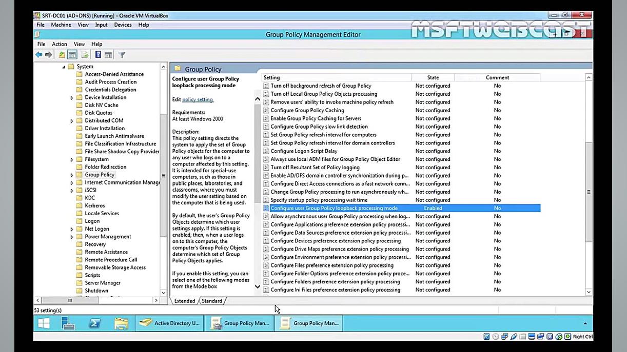 MCSA 19 Group Policy Loopback Processing Mode مجید کریمی