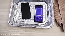 مقایسه سامسونگ و آیفون در آب ج...