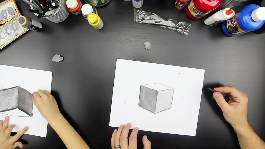 How To Shade A Cube (for kids)