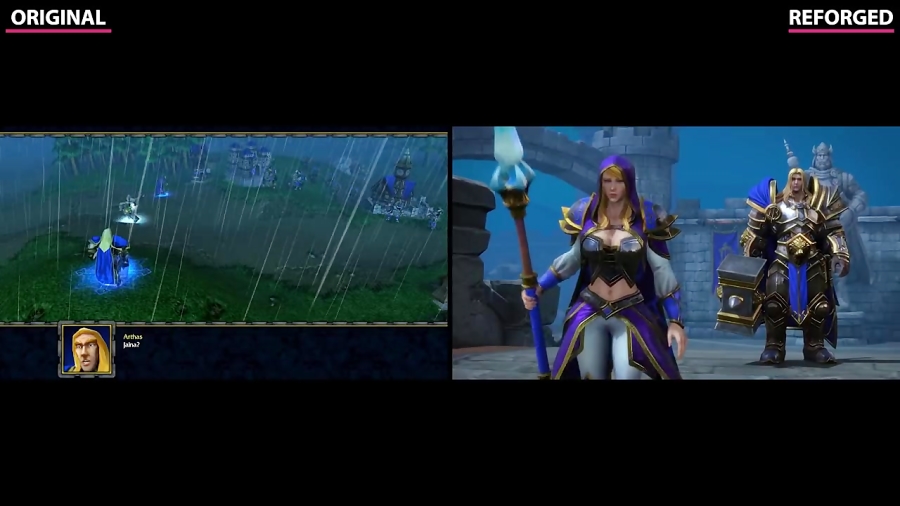 Warcraft 3 - مقایسه نسخه اصلی در مقابل تریلر Reforged