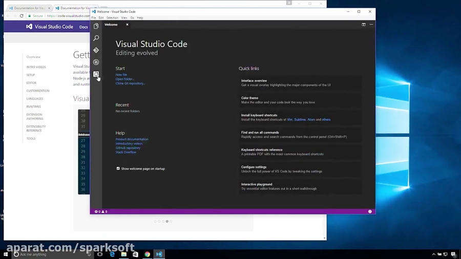 نصب Visual Studio Code وکامپایل C#