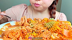 چالش غذا خوری پاستای ایتالیایی...