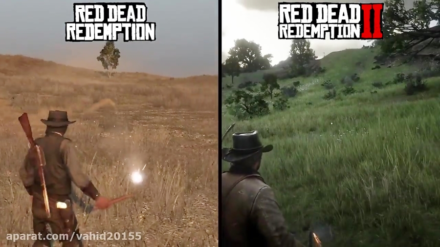 مقایسه گرافیکی بازی Red Dead_Redemption نسخه یک و دو