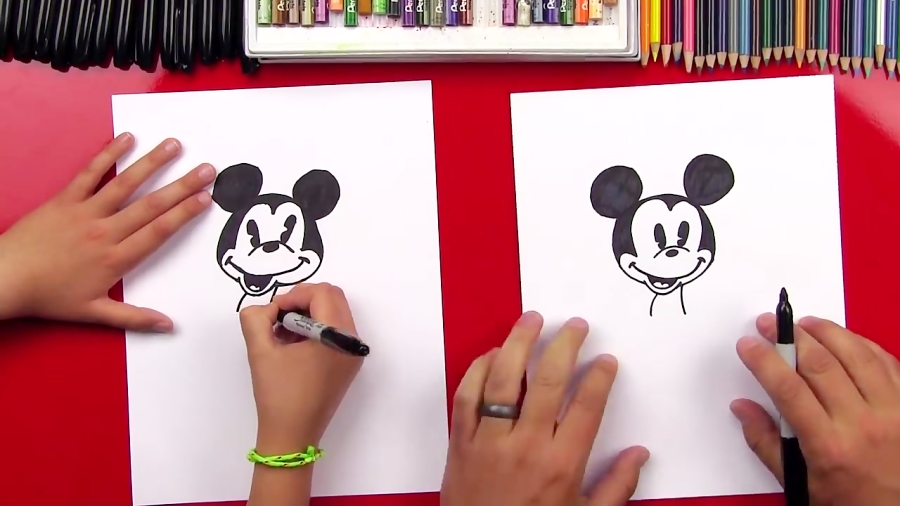 How To Draw Mickey Mouse + New Art Giveaway! 