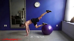 آموزش تمرین با توپ تناسب اندام