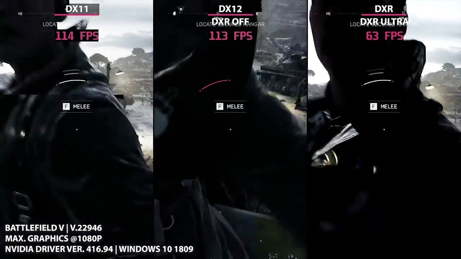 Battlefield 5 - تجزیه و تحلیل DXR Raytracing تست سرعت فریم | مقایسه گرافیک