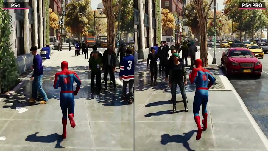 تفاوت PS4 با PS4 Pro در بازی Spider Man