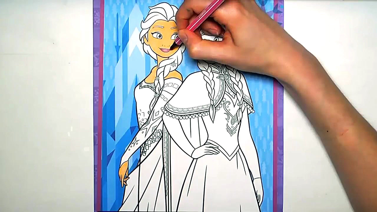 Coloring Pages Disney Frozen Elsa and Anna دستگاه DNA-Chip