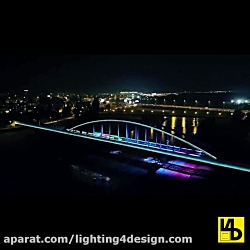طراحی روشنایی  پل هاندریکس در...