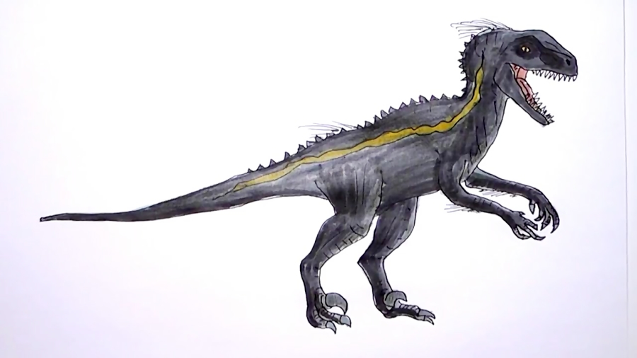 How to Draw Jurassic World Indoraptor.