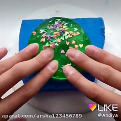 اسلایم كیوی میوه ای❤️فالو=فالو