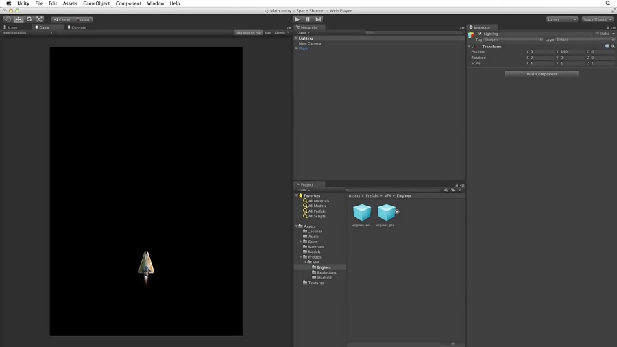 Adding a background - 04 - Space Shooter - Unity Official Tutorials