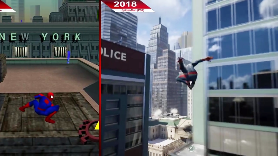 تکامل بازی مرد عنکبوتی  Spider-Man  2001 - 2018