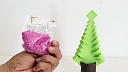 اوریگامی درخت کاج - آموزش ساخت...