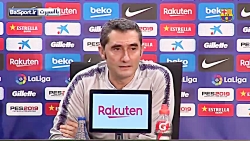 ادای احترام بازیکنان بارسلونا...