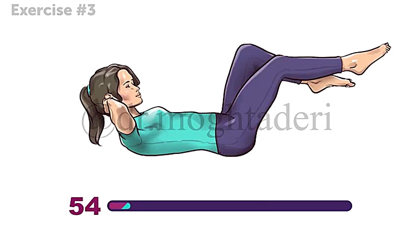 حرکت کششی برای کاهش کمر درد-تمرین شماره 3 دکتر علیرضا مقتدری | متخصص طب فیزیکی