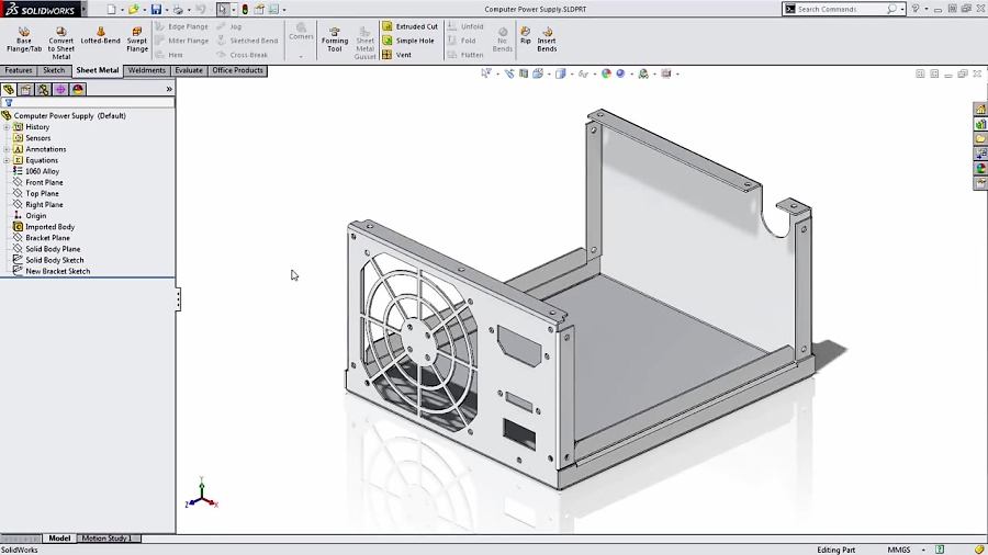 SolidWorks Tech Tips Convert Solid to Sheet Metal