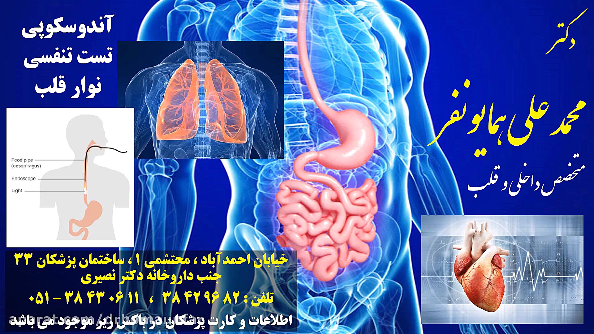 دکتر محمد علی همایونفر متخصص داخلی و قلب دکتر محمد علی همایونفر