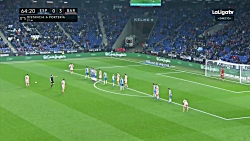 دومین گل مسی به اسپانیول از ضر...