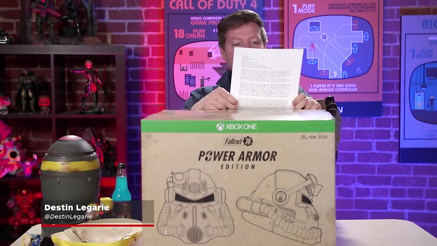 Fallout 76: Unboxing the Power Armor T-51 Helmet Edition
