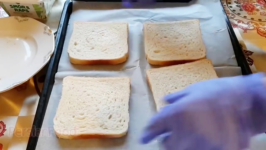 آموزش آشپزی | غذای حاضری با تخم مرغ , نان تست و پنیر پیتزا