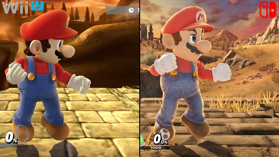 مقایسه بازی Super Smash Bros Ultimate با نسخه Switch و Wii U / 3DS Graphics
