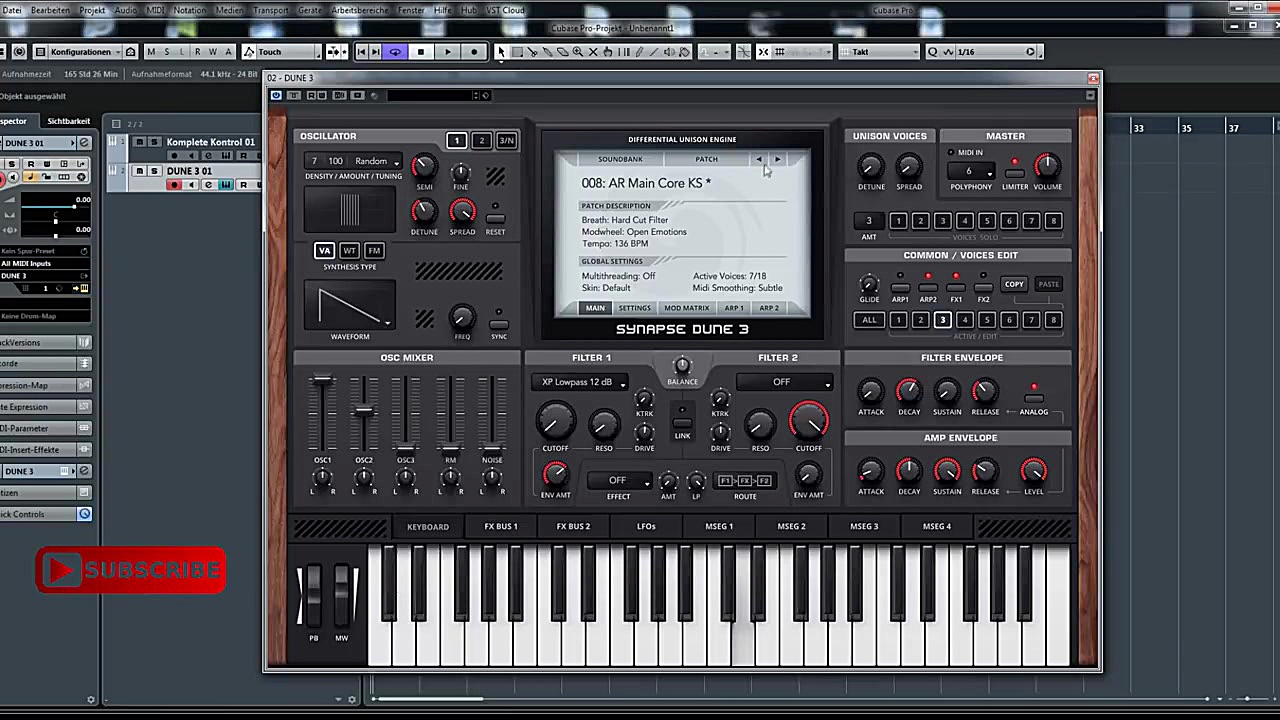 بررسی وی اس تی سینتی سایزر Synapse Audio DUNE 3 زمان864ثانیه