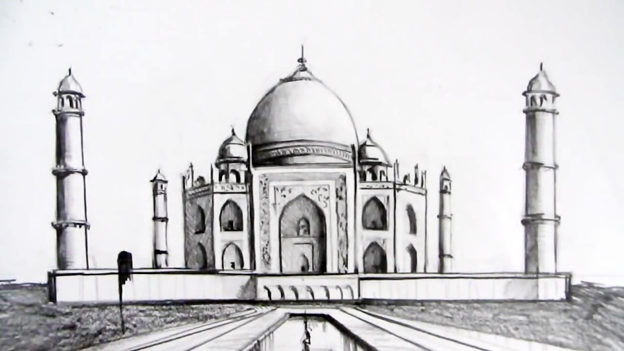 Taj Mahal Tutorial  made by Aisha Aijaz Ahmad Tajmahal love 7wonders  monument sketch drawing skills art amateur letsdrawtogether  artlovers  By Lets Draw Together  Facebook