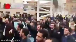 تجمع دانشجویان انقلابی در اعتر...