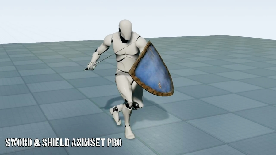 پیش نمایش Sword Shield Animset Pro برای آنریل انجین